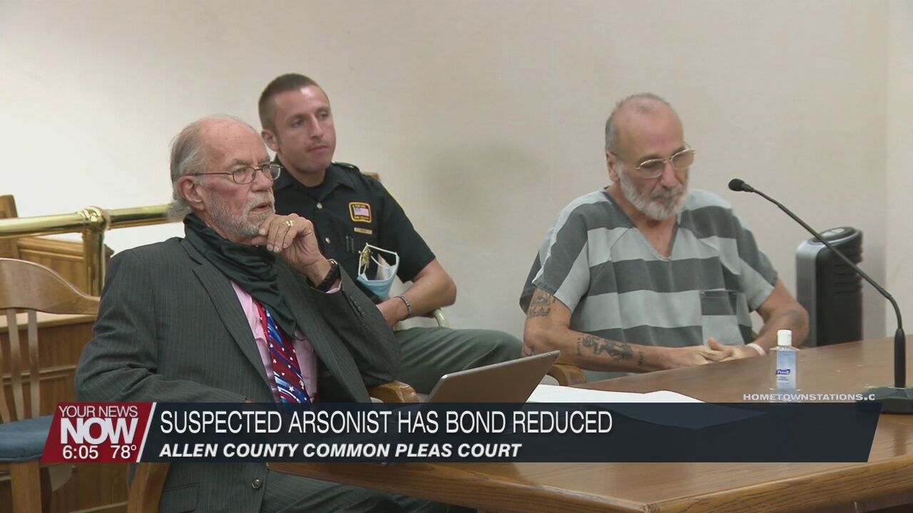 Suspected arsonist sees bond reduced